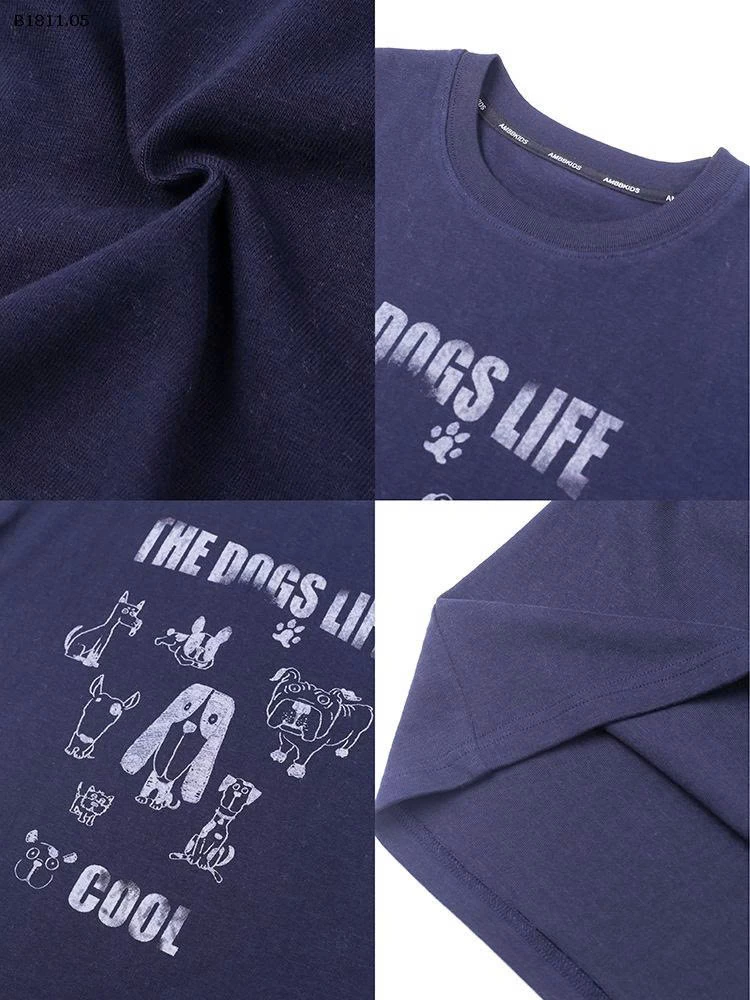 ÁO THUN DÀI TAY HỌA TIẾT AMBB-Giá sỉ  sz 90-150: 132k sz    160: 142k  sz 170: 153k