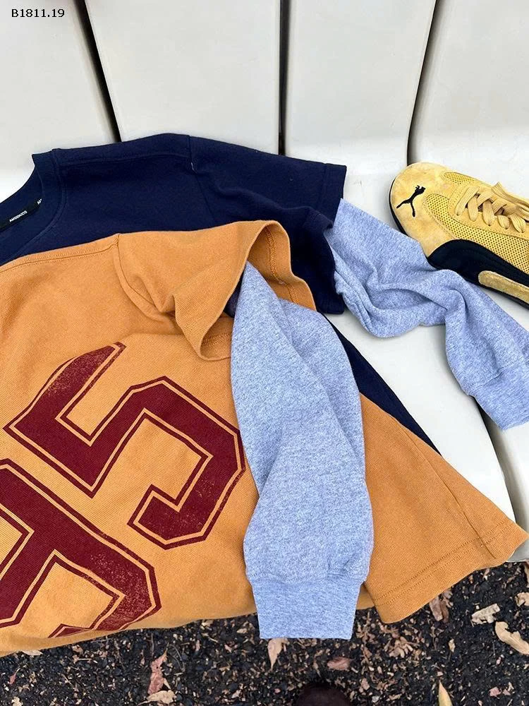 ÁO THUN DÀI TAY  AMBB-Giá sỉ  sz 90-150 : 175k sz 160 : 188k sz 170 : 203