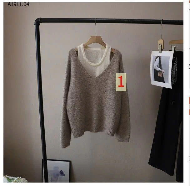 ÁO LEN 2 LỚP RỚT VAI- sỉ 230k