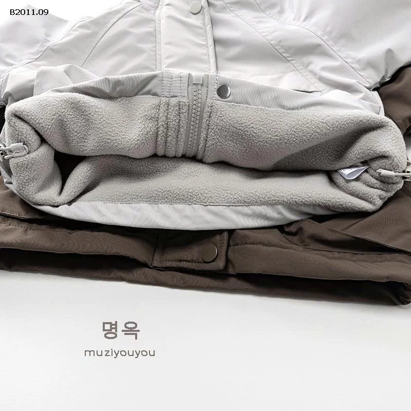 Áo khoác gió dày dặn lót lông cừu cho trẻ em- sỉ 206k