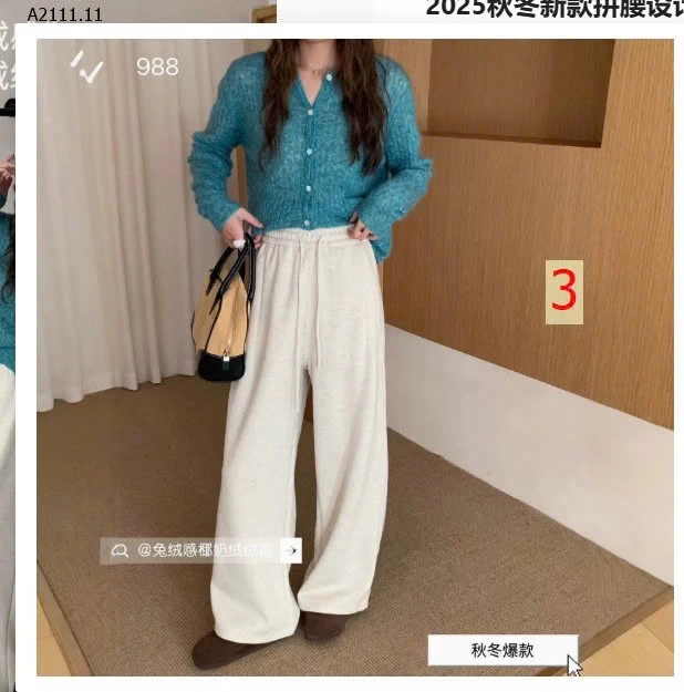 QUẦN SUÔNG CẠP CHUN RÚT DÂY NỮ  - sỉ 265k