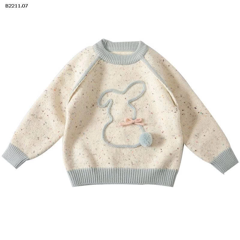 Áo len móc hình thỏ cho bé gái- giá sỉ 227k