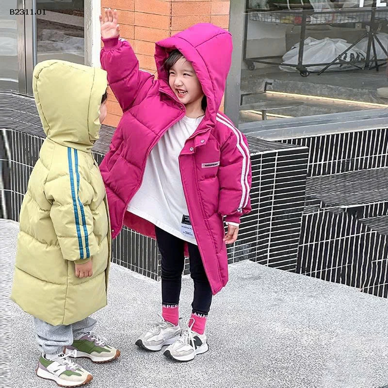 Áo khoác phao dáng dài cho bé-Giá sỉ 203k