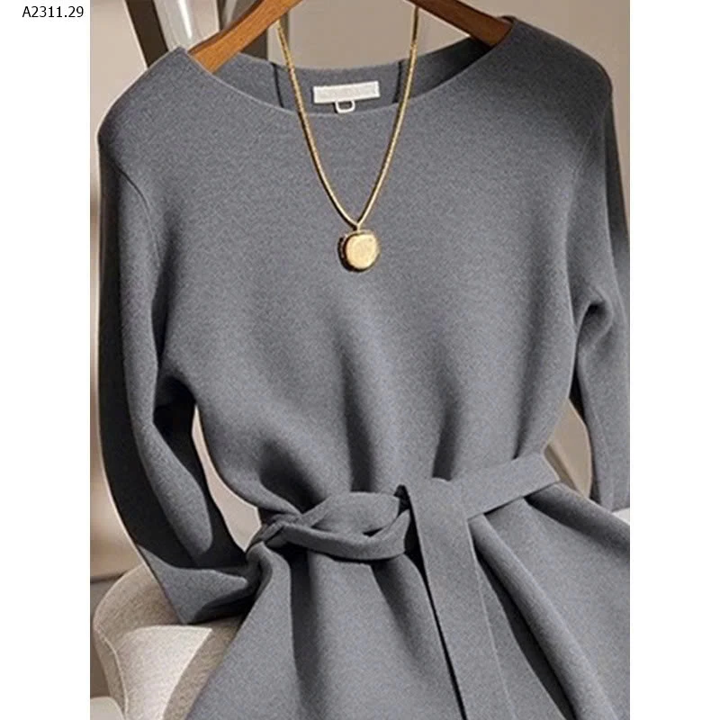 Váy len xám dự tiệc sang trọng  - sỉ giá 325k