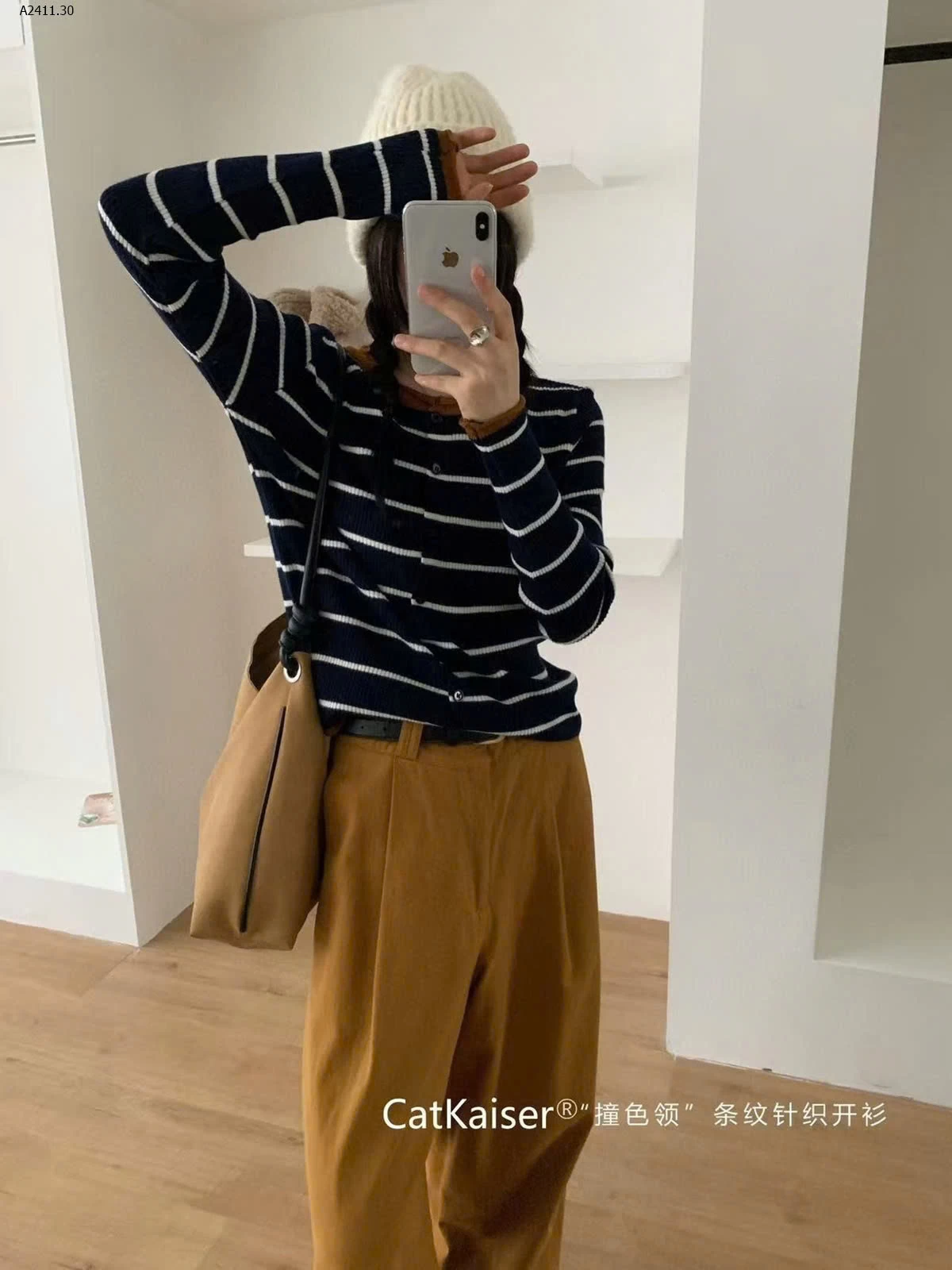 ÁO LEN KẺ MỎNG CATKAISER -Giá sỉ 160k