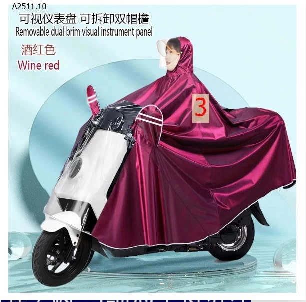 ÁO MƯA TRÙM KÍN ĐẦUGiá sỉ 1-4 Loại 1 đầu: 146k            5-8 Loại 2 đầu: 149k