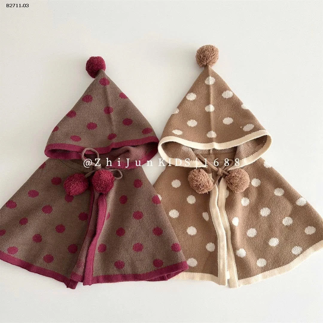 ÁO CHOÀNG CHẤM BI CHO BÉ - sỉ 185k