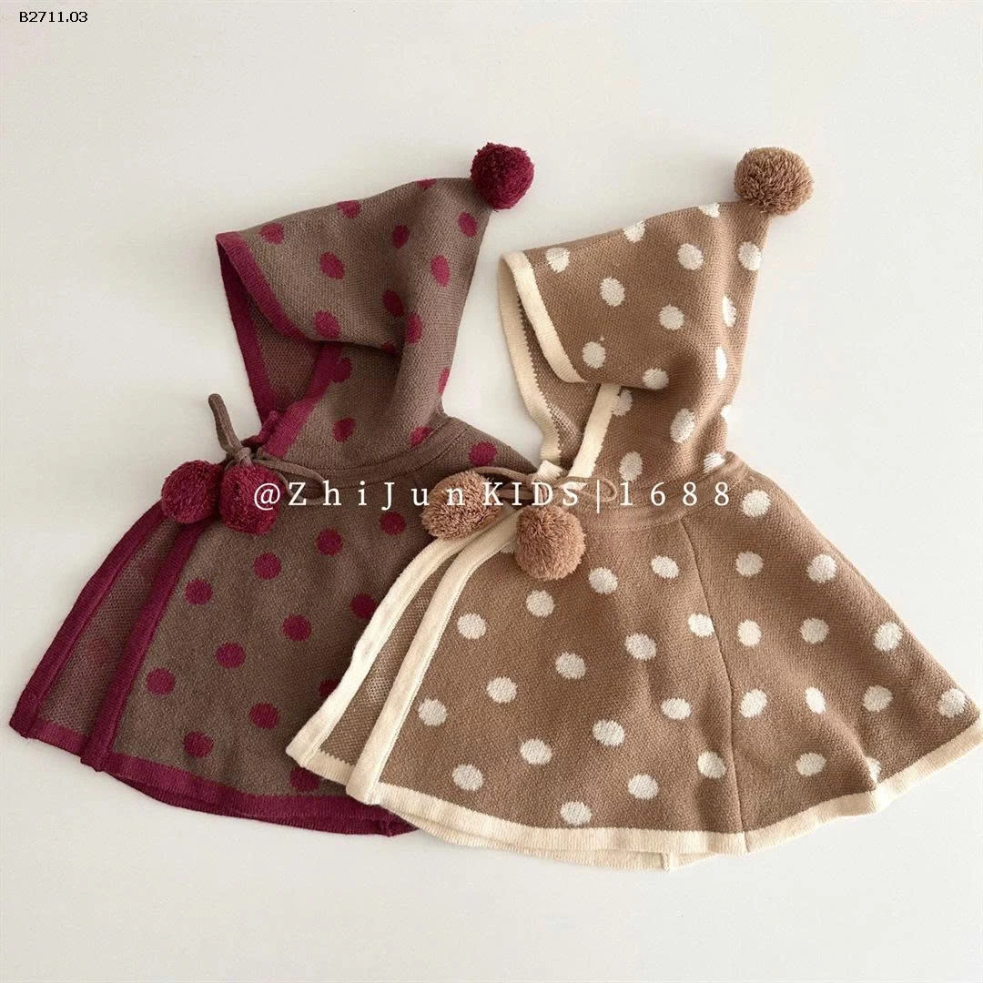 ÁO CHOÀNG CHẤM BI CHO BÉ - sỉ 185k