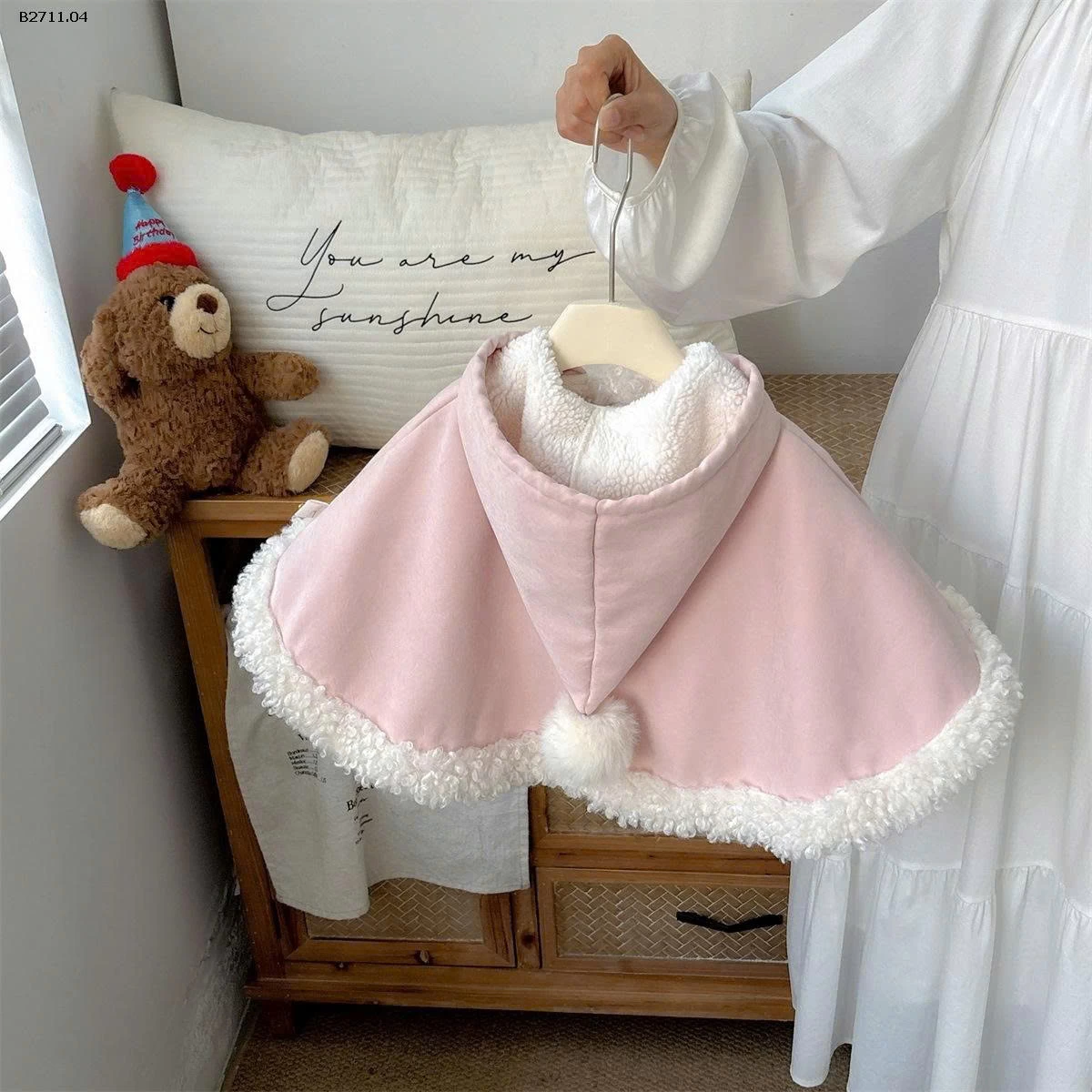 ÁO CHOÀNG LÓT LÔNG CHO BÉ GÁI- sỉ 258k