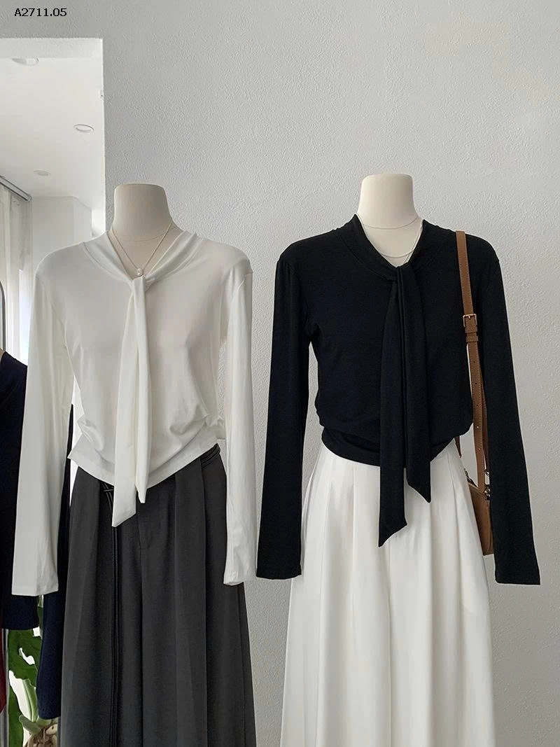 ÁO THUN DÀI TAY GIẢ KHĂN- sỉ 145k