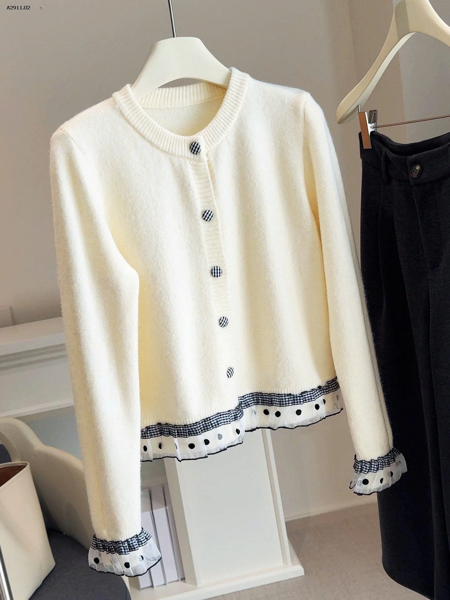 ÁO LEN CỔ TRÒN CHO NỮ NHÀ ANNA  - sỉ 228k