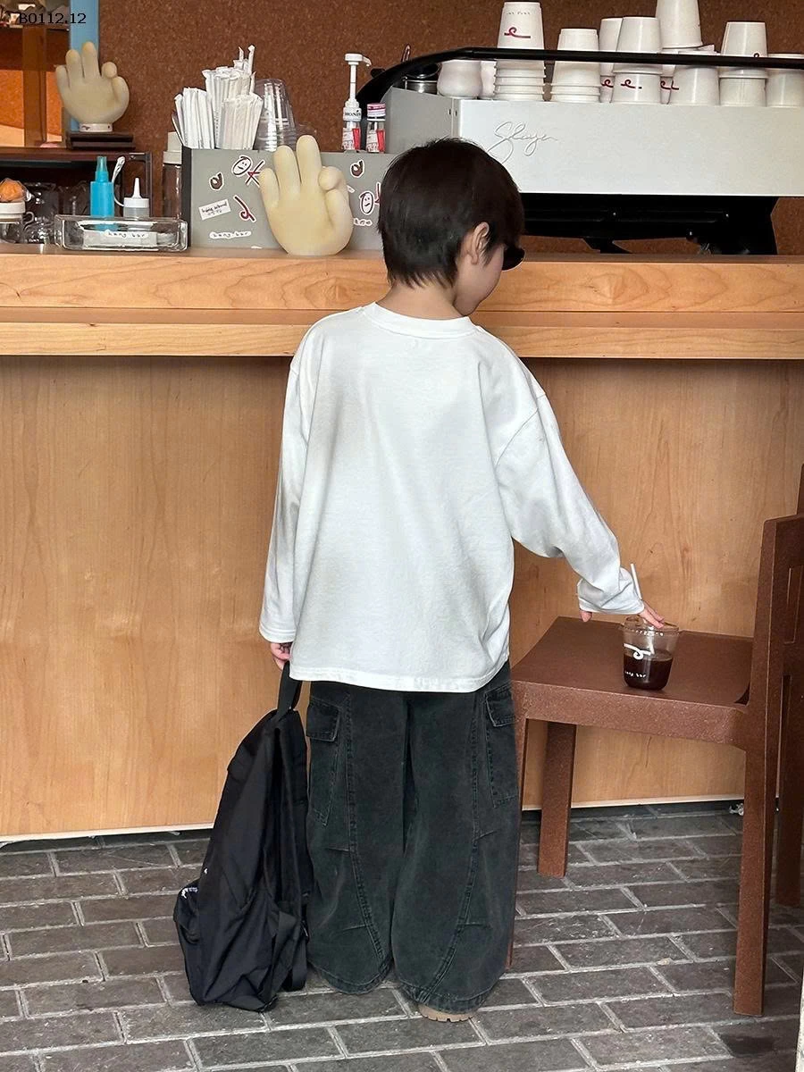 ÁO THUN DÀI TAY AMBB-sỉ Sz 90-150 : 124k                 Sz 160 : 133k                 Sz 170 : 142k