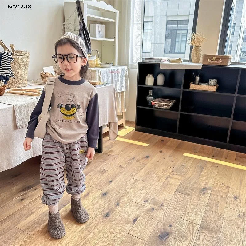 ÁO THUN GÂN LÓT NHUNG  AD.BABY-sỉ 154k