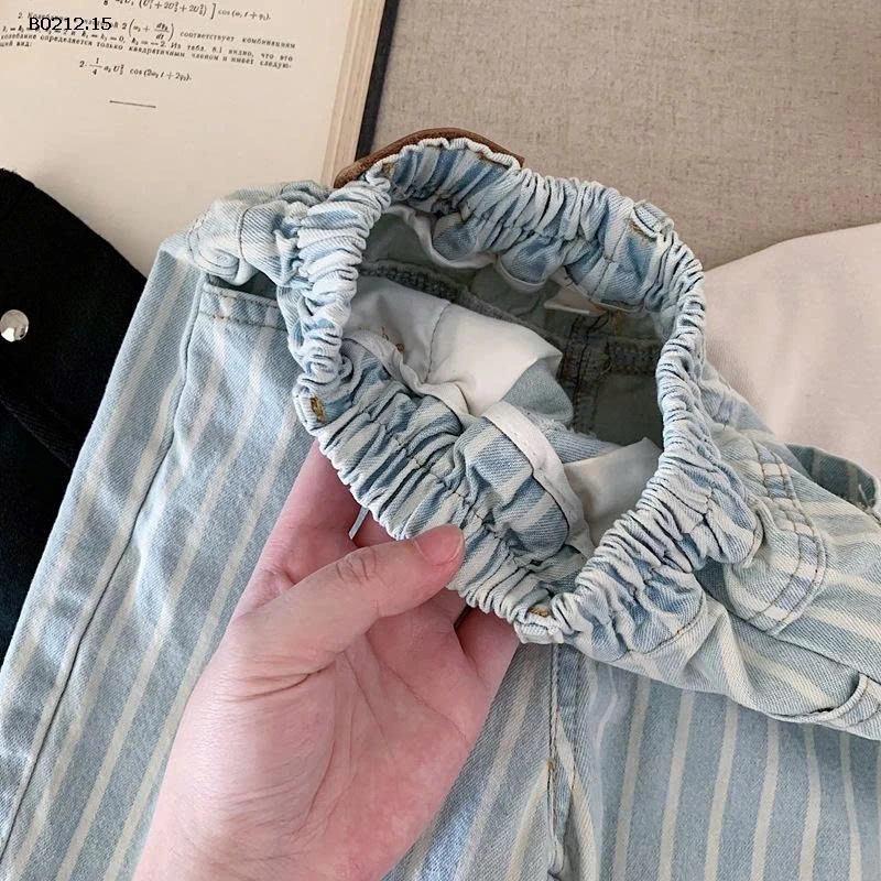 QUẦN JEAN XANH SỌC BẠC MÀU -sỉ 208k