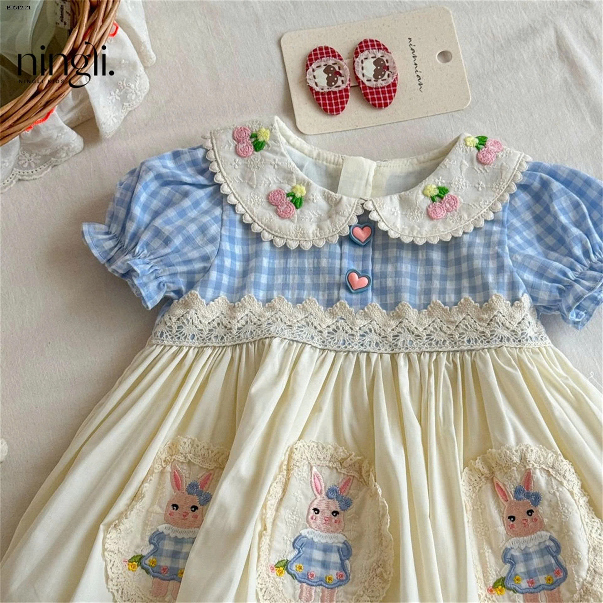 VÁY CÔNG CHÚA CARO XANH-sỉ 165k