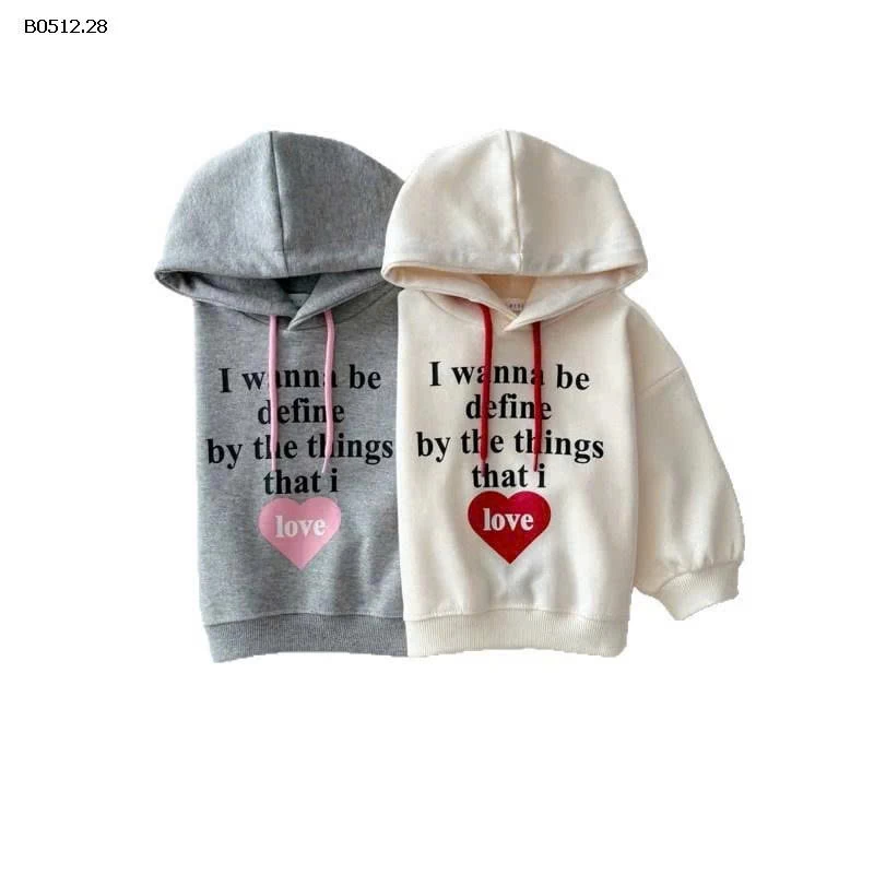 ÁO HOODIE CHỮ CHO BÉ-sỉ 199k
