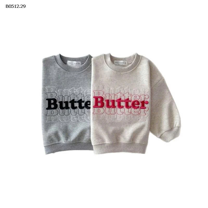 ÁO NỈ CHỮ CHO BÉ  -sỉ 179k