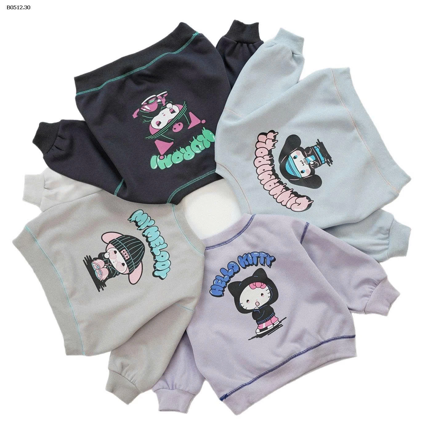 ÁO NỈ HOẠT HÌNH BG-sỈ178k