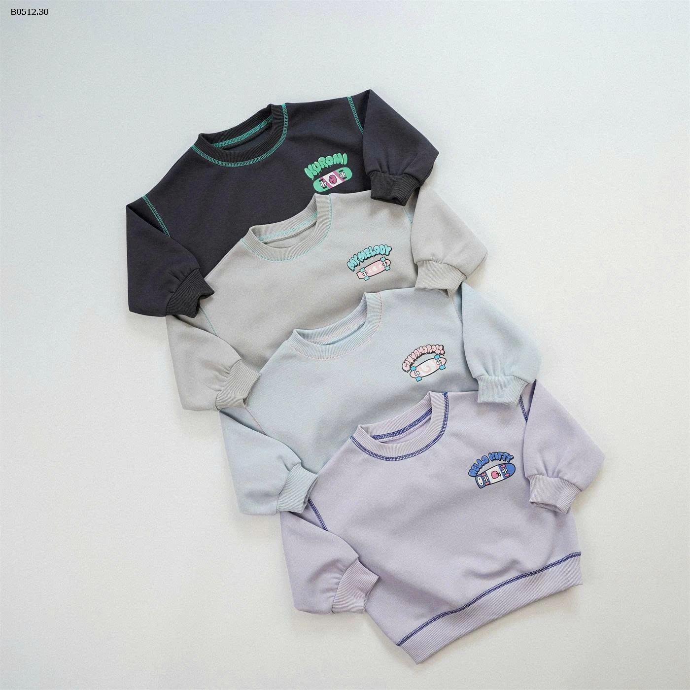 ÁO NỈ HOẠT HÌNH BG-sỈ178k