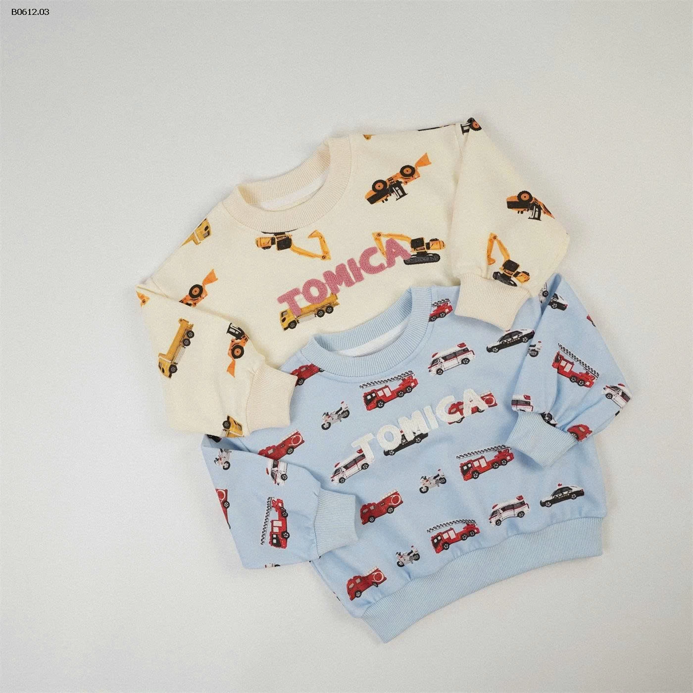ÁO NỈ IN CHỮ TOMICA-sỉ 185k