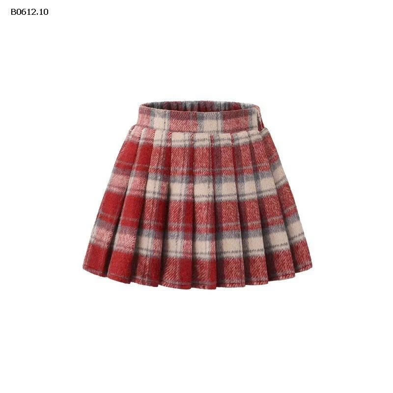 CHÂN VÁY LEN CARO XẾP LY BG-sỉ Số 1 : 142k           Số 2,3 : 123k 