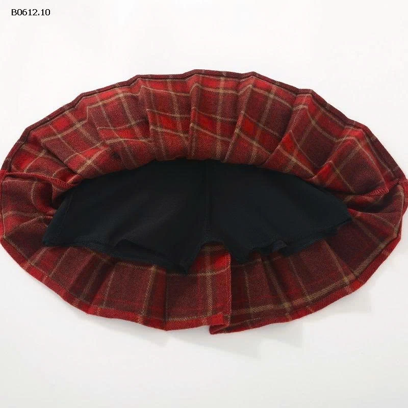 CHÂN VÁY LEN CARO XẾP LY BG-sỉ Số 1 : 142k           Số 2,3 : 123k 