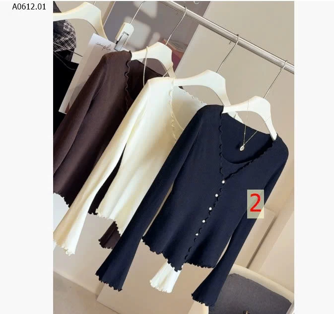 ÁO LEN DỆT KIM VIỀN BÈO GIẢ 2 MẢNH ANNA-sỉ 183k