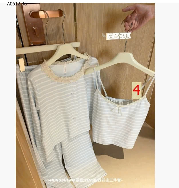 BỘ MẶC NHÀ KÈM BRA 3 CHI TIẾT HONGSHENG-sỉ 251k