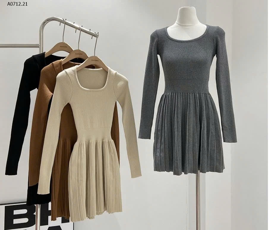 VÁY DỆT KIM CỔ VUÔNG CHO NỮ sỉ 153k