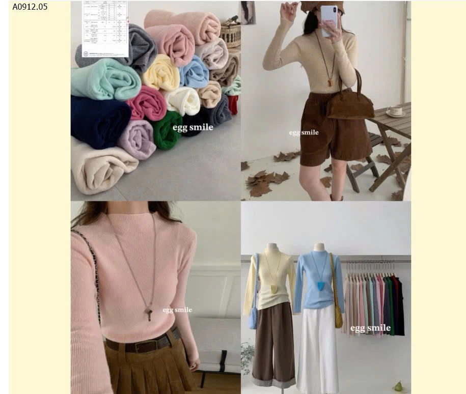 ÁO LEN EGG XUẤT HÀN -sỉ 105k