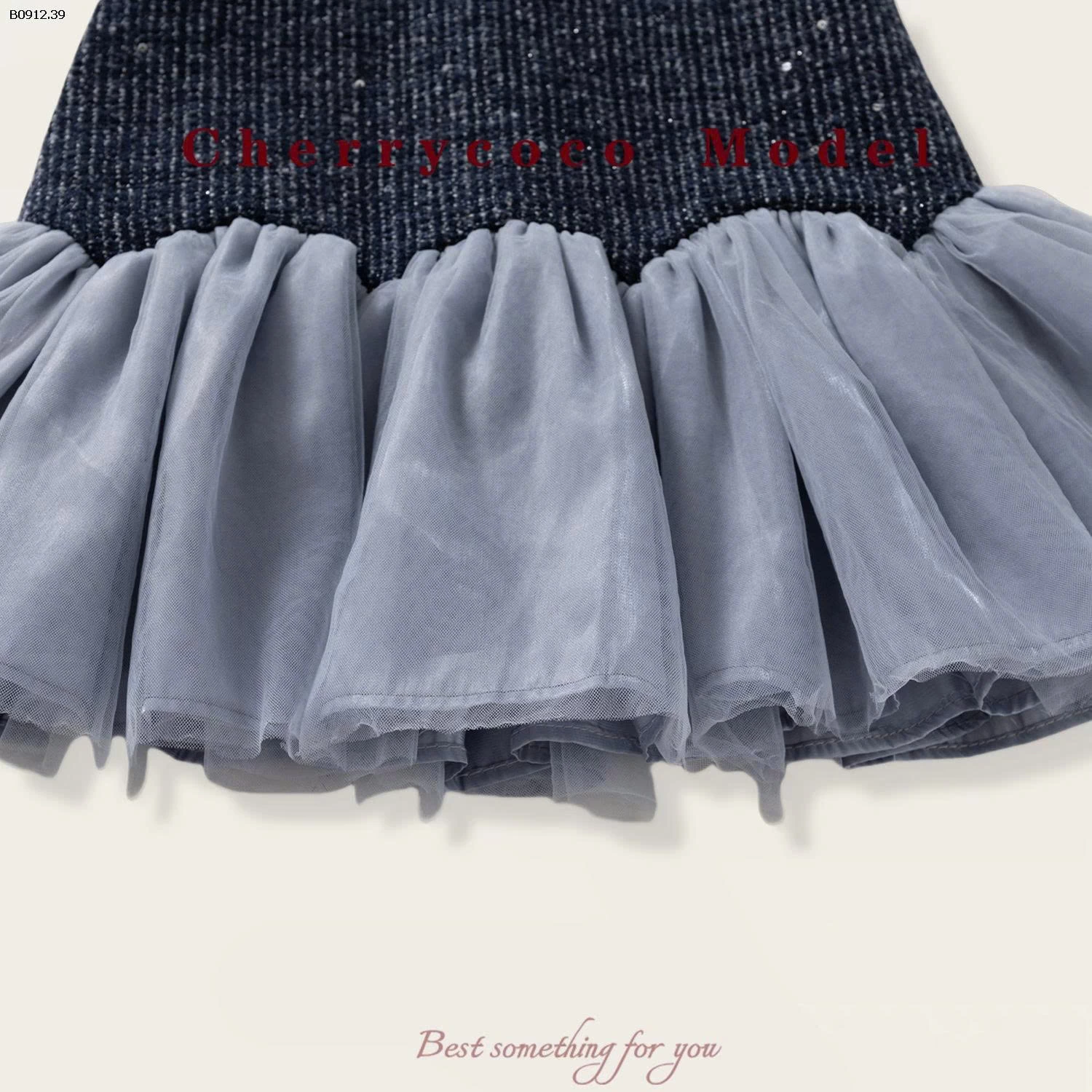 SET VÁY CÔNG CHÚA PHỐI KHĂN VOAN CHERRYCOCO-sỉ 339k