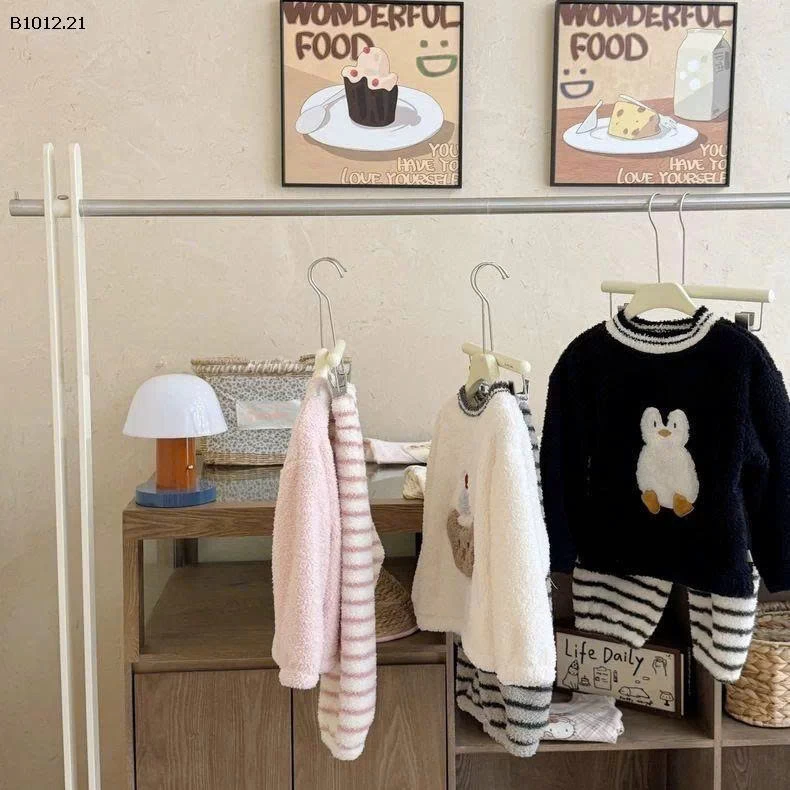 BỘ NGỦ THU ĐÔNG CHO BÉ-sỉ Sz 90-110 : 170k             120-150 : 195k