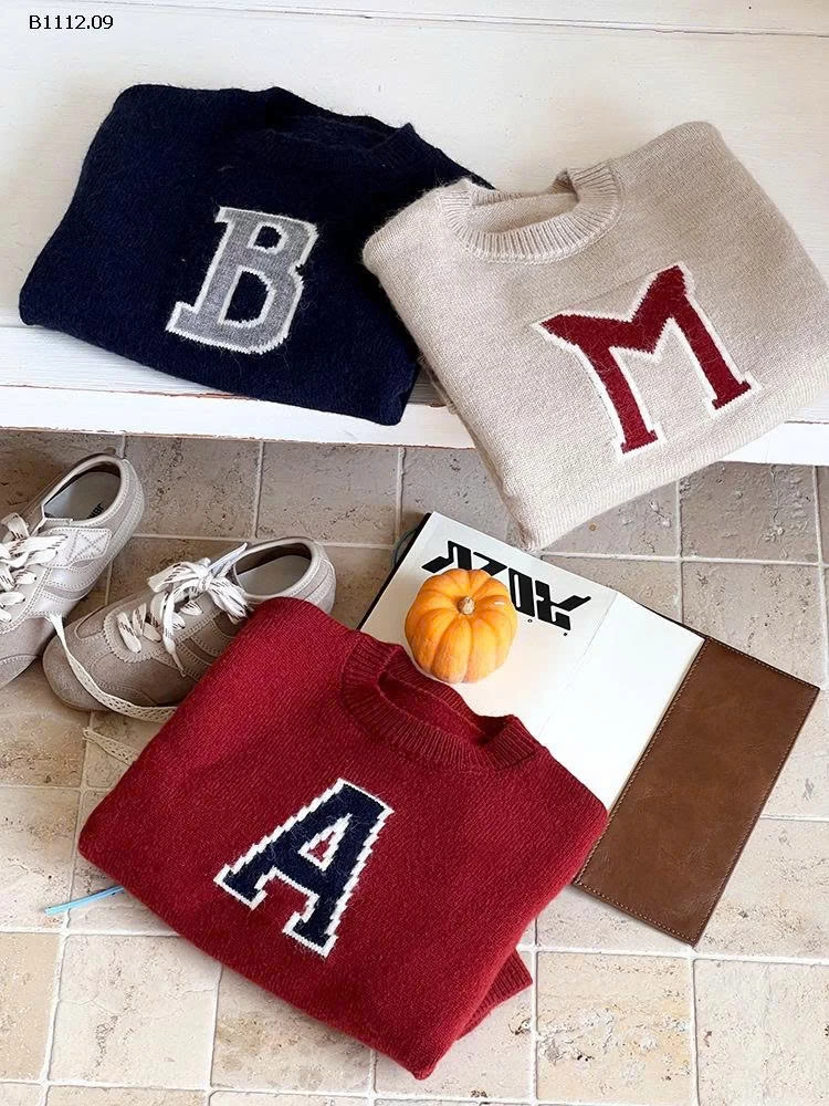 ÁO LEN CHỮ AMBBKIDS9-sỉ 165k