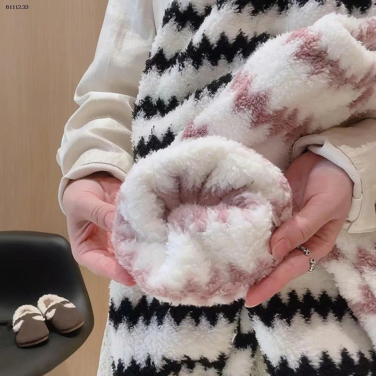 BỘ NỈ LÔNG KẺ SỌC KHÓA KÉO -sỉ Sz 80-120 : 125k               130-160 : 145k