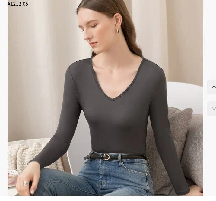 ÁO THUN DÁNG ÔM CỔ V HÃNG CANVAUS-sỉ 175k