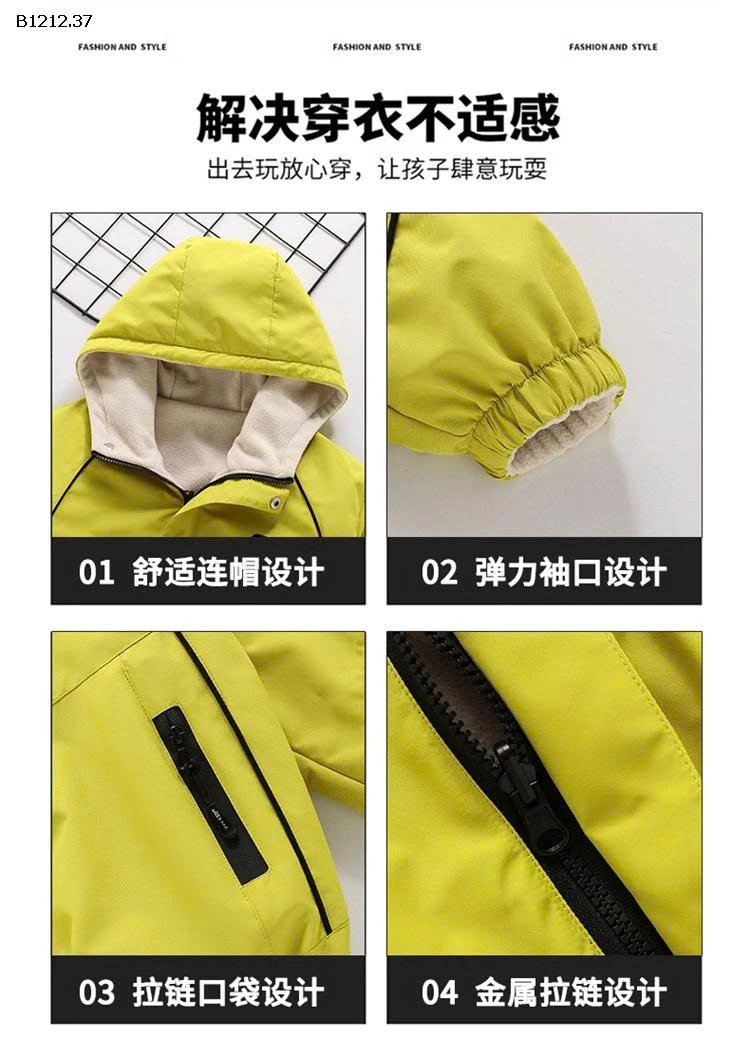 ÁO KHOÁC 2 MẶT TRẺ EM-sỉ 240k