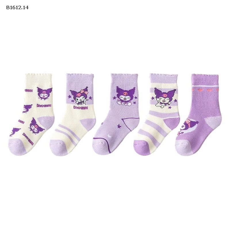 SET 5Đ TẤT CỔ DÀY ĐẠI HÀN CHO BÉ - sỉ 65k/set 5 đôi