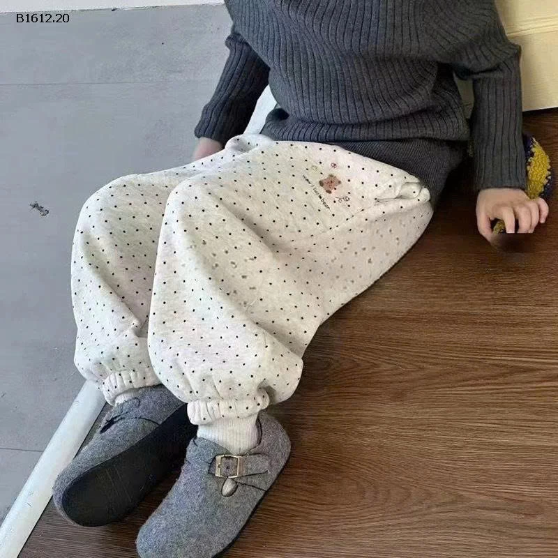 QUẦN NỈ GẤU CHẤM BI- sỉ 140k