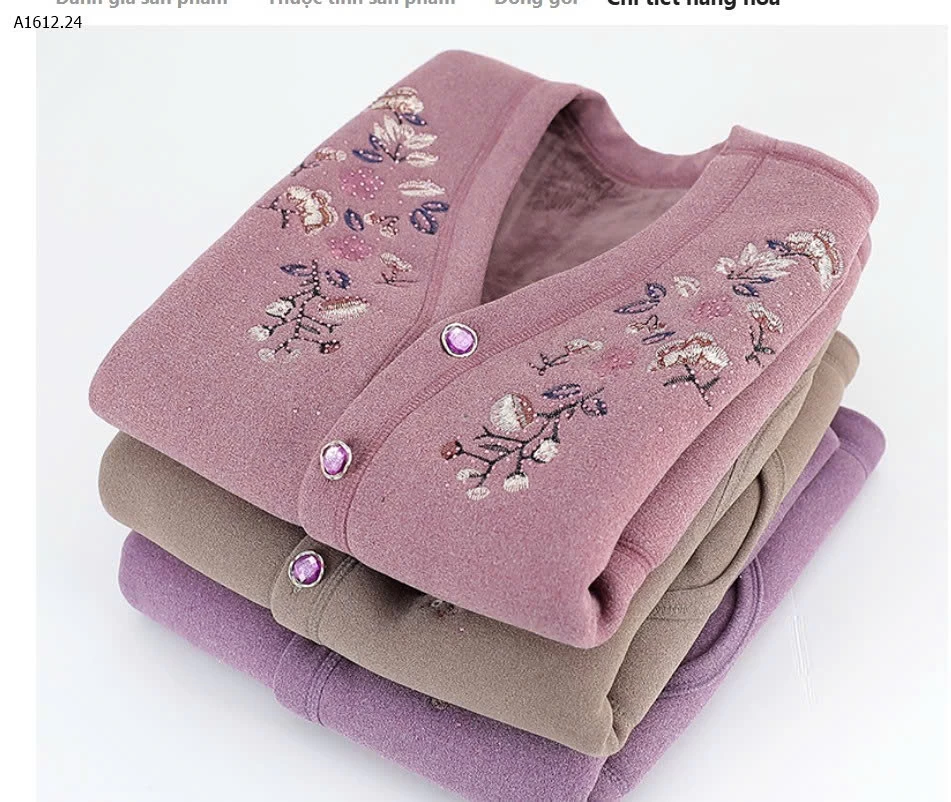 ÁO GILE LÓT LÔNG TRUNG NIÊN - sỉ 190k