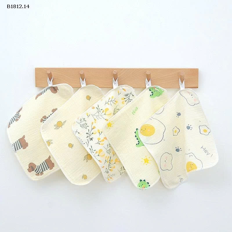 SET 10 KHĂN SỮA NGẪU NHIÊN CHO BÉ  YÊU - sỉ 89k/set 10c ngẫu nhiên