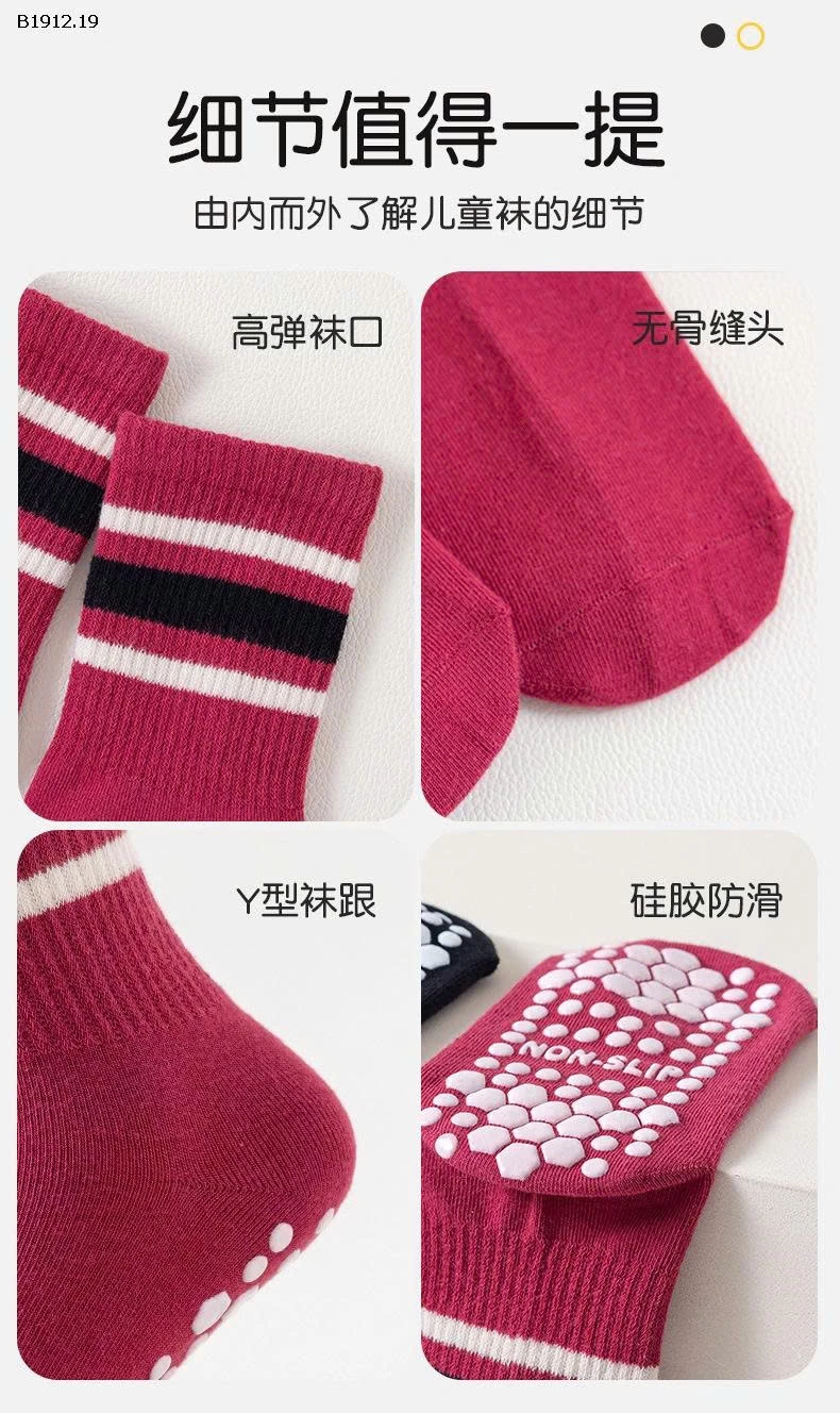 SET 5 ĐÔI TẤT CHỐNG TRƯỢT CHO BÉ- sỉ 84k