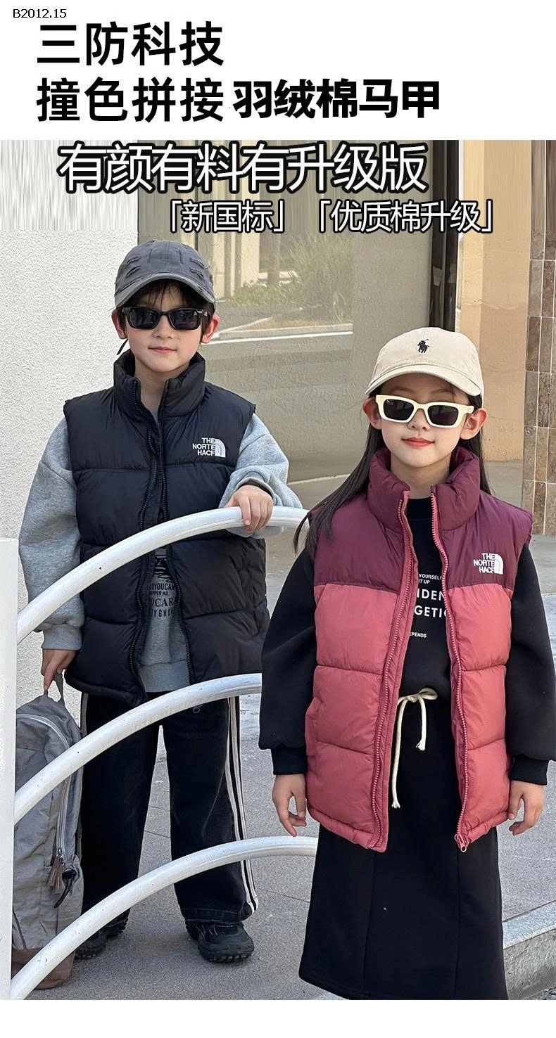  Áo gile phao phối màu siêu ấm - sỉ 150k