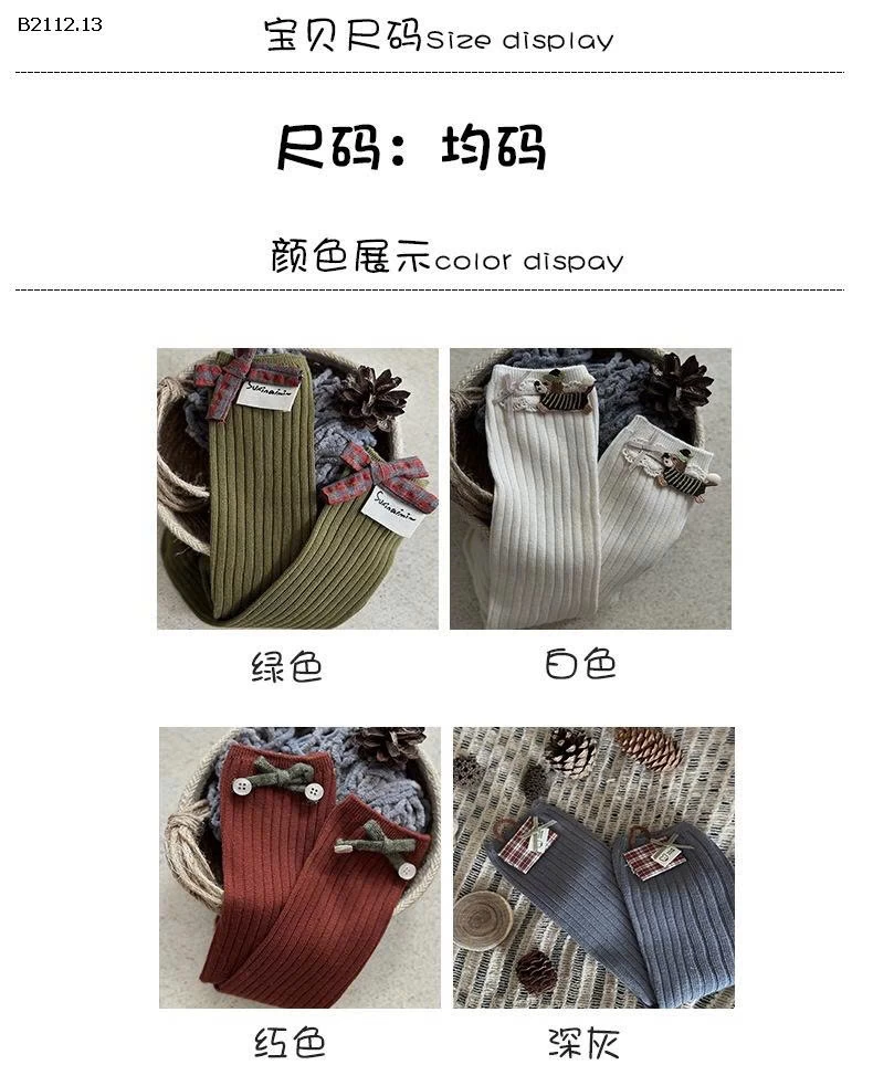 TẤT CAO CỔ CHO BÉ - sỉ 80k/set 2c chọn màu