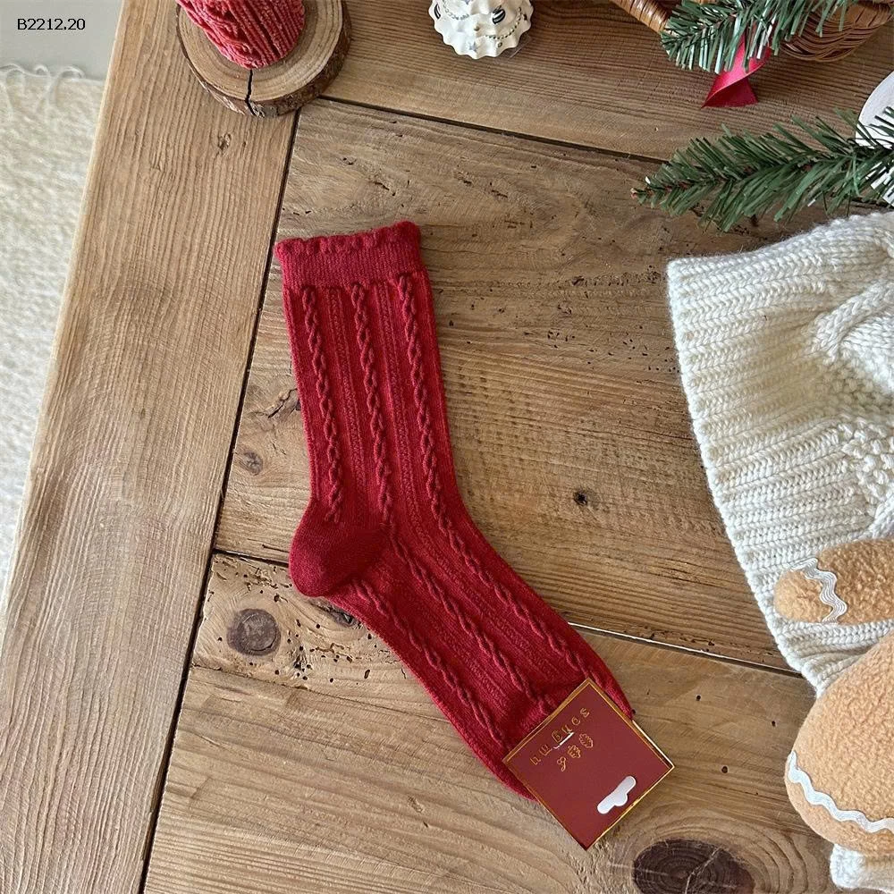 Set 10 đôi vớ cao cổ vibe Noel-Năm Mới cho ce-Giá sỉ 96k/1 set 10đ mix mẫu