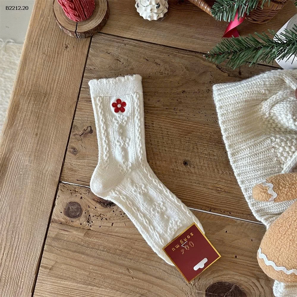 Set 10 đôi vớ cao cổ vibe Noel-Năm Mới cho ce-Giá sỉ 96k/1 set 10đ mix mẫu