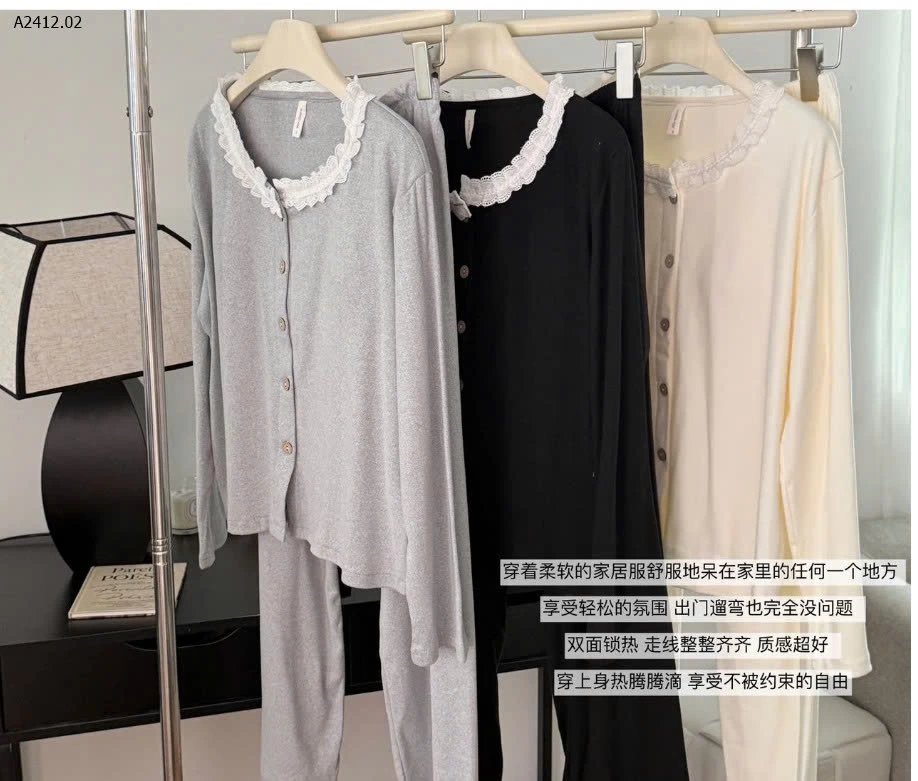 BỘ NGỦ MẶC NHÀ CHO NỮ - sỉ 215k