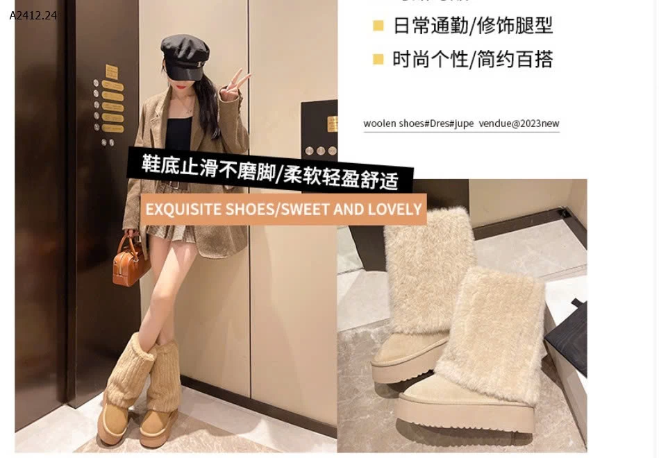 Boots lông siêu xinh – item must-have mùa đông - sỉ 200k