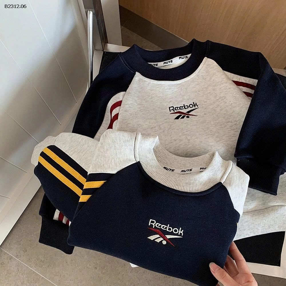 ÁO NỈ LÓT LÔNG CHỮ REEBOK NHÀ MUYE -Giá sỉ 158k