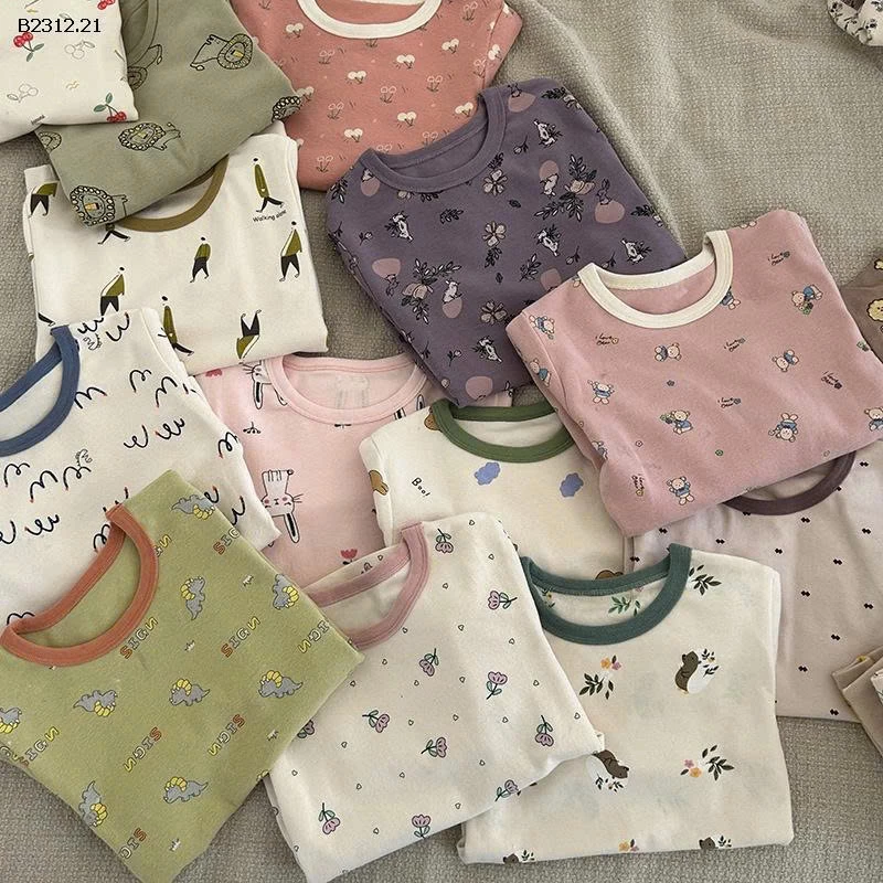 Đồ ngủ bằng len co giãn cho bé trai và bé gái CỦA  NHÀ AMBB - Giá sỉ  Sz 80-150 : 140k Sz 160 : 160k