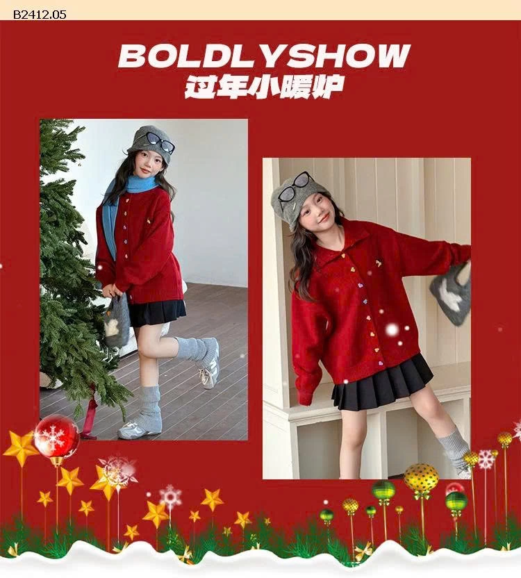 Áo khoác cardigan dệt kim cài cúc đơn giản - Giá sỉ 288k